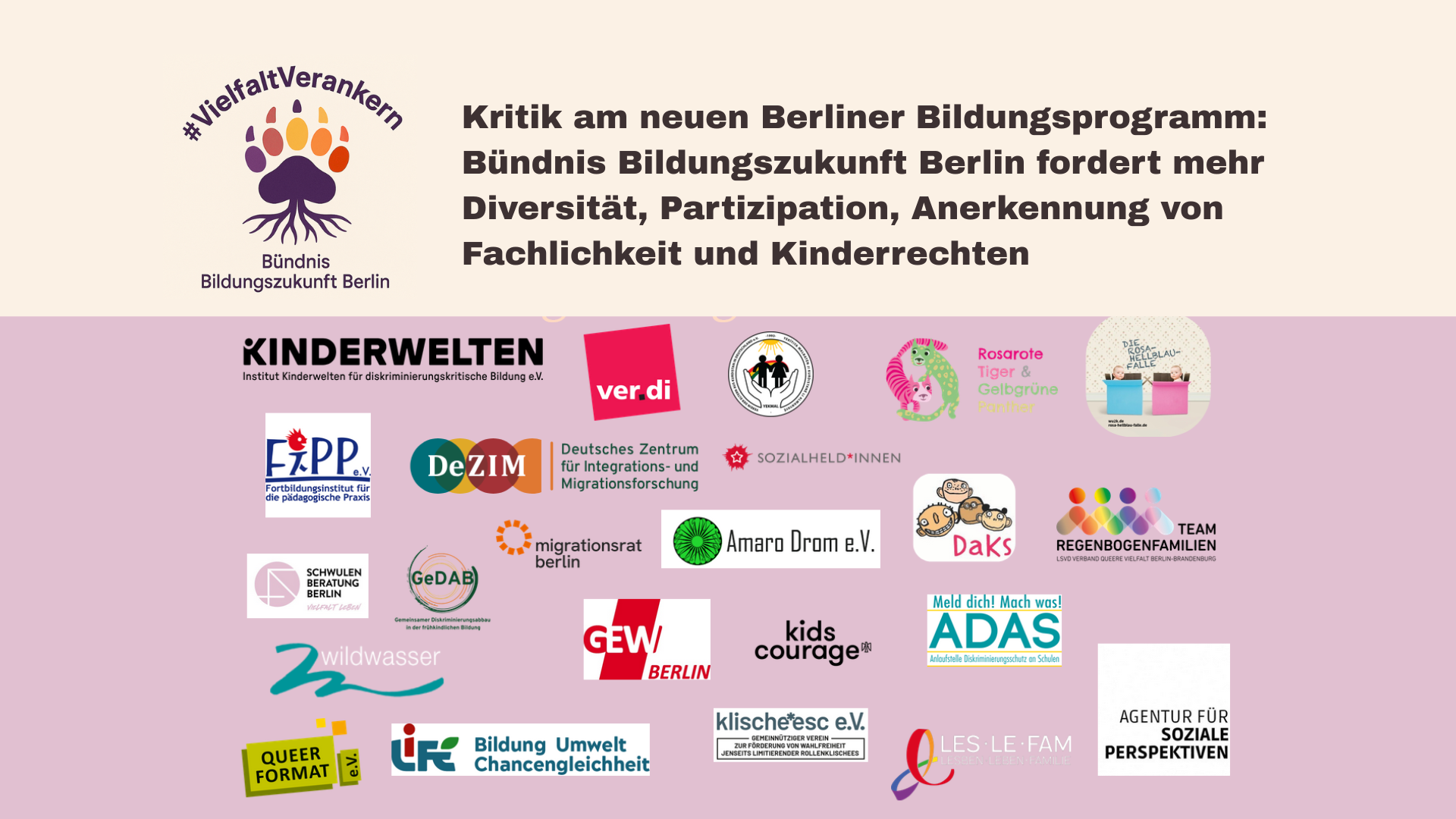 Kritik am neuen Berliner Bildungsprogramm